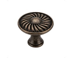 BY MJM Jackson Meubelknop - 29mm - Brons - Kastknop met Wervelmotief - Ladeknop Vintage - Inclusief schroef