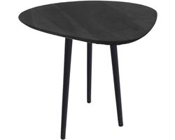 by Mooss - Bijzettafel - Driehoek - Hout - Metaal - Zwart - Driepoot