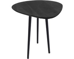 by Mooss - Bijzettafel - Driehoek - Hout - Metaal - Zwart - Driepoot