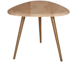 by Mooss - Bijzettafel - Gold Dust - Naturel - Driehoek - Metaal - Hout - S - Trendy