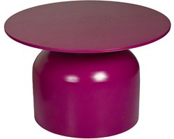 by Mooss - Bijzettafel - Salontafel - Paars - Ã˜ 60 cm - Hout - Massief - Hip - Trendy - Uniek