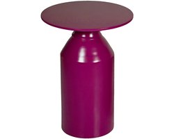 by Mooss - Bijzettafel - Salontafel - Paars - Ø 40 cm - Hout - Massief - Hip - Trendy - Uniek