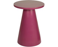 by Mooss - Bijzettafel - Salontafel - Paars - Ø 45 cm - Hout - Massief - Hip - Trendy - Uniek