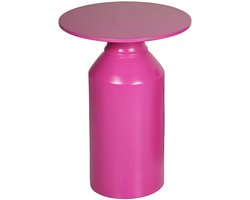 by Mooss - Bijzettafel - Salontafel - Roze - Ã˜ 40 cm - Hout - Massief - Hip - Trendy - Uniek
