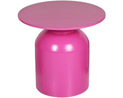 by Mooss - Bijzettafel - Salontafel - Roze - Ã˜ 50 cm - Hout - Massief - Hip - Trendy - Uniek
