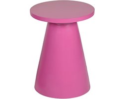 by Mooss - Bijzettafel - Salontafel - Roze - Ø 40 cm - Hout - Massief - Hip - Trendy - Uniek