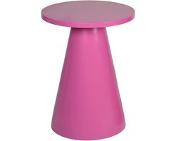 by Mooss - Bijzettafel - Salontafel - Roze - Ø 45 cm - Hout - Massief - Hip - Trendy - Uniek