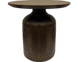 by Mooss - Bijzettafel - Walnoot - M - Stoer - Retro - Modern - Trendy - Hout