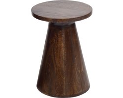by Mooss - Bijzettafel - Walnoot - S - Bruin - Hout - Kegel - Japandi - Minimalistisch