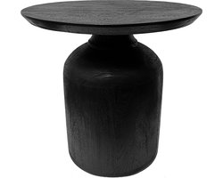 by Mooss - Bijzettafel - Zwart - M - Stoer - Modern - Retro - Trendy - Hout