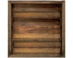 by Mooss - Dienblad - Decoratief - Robuust - Oud Hout - 50 x 50 XXL - Landelijk - Sfeer - Stoer
