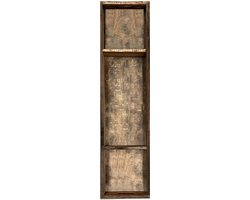 by Mooss - Dienblad - Rechthoek - Hout - Landelijk - Robuust - Oud - 90x20cm