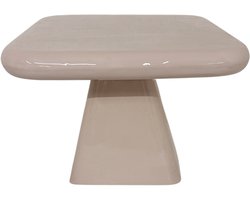 by Mooss - Enamel - Salontafel - Beige - Small - 36.00 x 36.00 x 35.00 cm - Hoogglans - Metaal