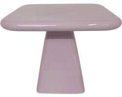 by Mooss - Enamel - Salontafel - Lila - Licht Paars - Light Purple - Large - 46.00 x 46.00 x 45.00 cm - Hoogglans - Metaal
