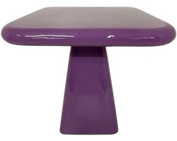 by Mooss - Enamel - Salontafel - Paars - Purple - Large - 46.00 x 46.00 x 45.00 cm - Hoogglans - Metaal
