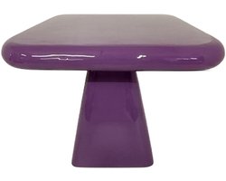 by Mooss - Enamel - Salontafel - Paars - Purple - Medium - 41.00 x 41.00 x 39.00 cm - Hoogglans - Metaal