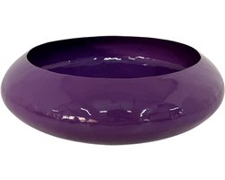 by Mooss - Enamel - Schaal - Paars - Purple - Large - 12 cm - Ã˜ 37 cm - Hoogglans - Metaal