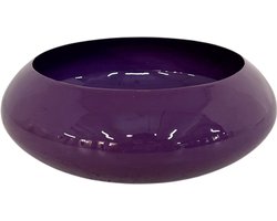 by Mooss - Enamel - Schaal - Paars - Purple - Small - 7 cm - Ã˜ 20 cm - Hoogglans - Metaal
