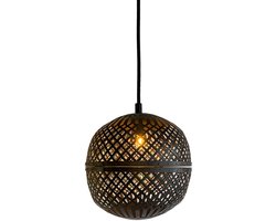 by Mooss - Hanglamp - Marrakech - ijzer - Vlechtwerk - Stoer - Bol - Ã˜ 20 cm