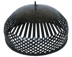 by Mooss - Hanglamp - Rond - Metaal - Zwart - Antraciet - Industrieel - 55cm - Stoer - Rond - Gevlochten - Ketting