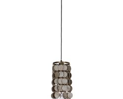 By Mooss - Hanglamp Vineer Antique Brass - Ø15 cm - H32 cm - Industriële Hanglamp - Plafondlamp - Woonkamer - Eetkamer