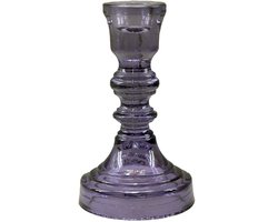 by Mooss - Kandelaar - Glas - Kaanch - Purple - Lila - 15cm - Trendy
