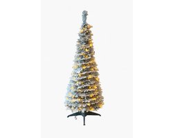 by Mooss - Kerstboom - Pop up - Snow - Sneeuw - 100 LED - 90 cm - Kunst - 1 minuut