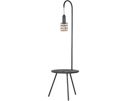 by Mooss - Lampvoet - Bijzettafel - Zwart - Hout - Metaal - Ø50