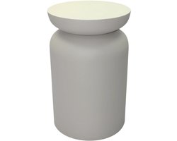 by Mooss - Paudar - by Mooss - Paudar - Ivory - Bijzettafel - Kruk - Gepoedercoat - Metaal - Ø 30 cm - 46 cm - Ivoor
