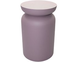 by Mooss - Paudar - by Mooss - Paudar - Purple - Paars - Lila - Bijzettafel - Kruk - Gepoedercoat - Metaal - Ø 30 cm - 46 cm