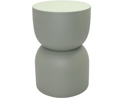 by Mooss - Paudar - Groen - Bijzettafel - Kruk - Gepoedercoat - Metaal - Ø 30 cm - 46 cm - Green