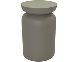 by Mooss - Paudar - Olive - Bijzettafel - Kruk - Gepoedercoat - Metaal - Ã˜ 30 cm - 46 cm - Olijf
