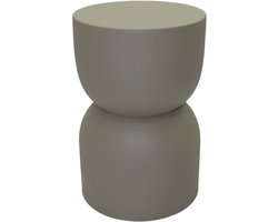 by Mooss - Paudar - Olive - Bijzettafel - Kruk - Gepoedercoat - Metaal - Ã˜ 30 cm - 46 cm - Olijf