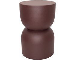 by Mooss - Paudar - Rust - Bijzettafel - Kruk - Gepoedercoat - Metaal - Ø 30 cm - 46 cm - Roest