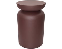 by Mooss - Paudar - Rust - Bijzettafel - Kruk - Gepoedercoat - Metaal - Ø 30 cm - 46 cm - Roest