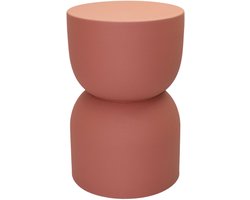 by Mooss - Paudar - Terra - Bijzettafel - Kruk - Gepoedercoat - Metaal - Ø 30 cm - 46 cm - Terra