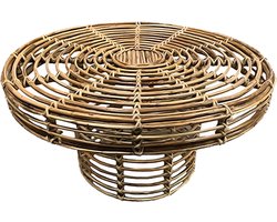 by Mooss - Salontafel - Rotan - Goa - 80 cm - Naturel - Riet - Rond - Terras - Sfeervol - Botanisch