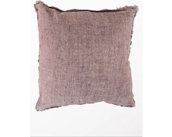 by Mooss - Sierkussen 55 x 55 cm - 100% Linnen - Zware kwaliteit - Koper - Copper - Inclusief binnenkussen