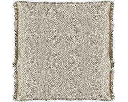 by Mooss - Sierkussen 55 x 55 cm - 100% Linnen - Zware kwaliteit - Naturel - Inclusief binnenkussen