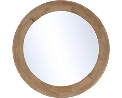 by Mooss - Spiegel - Almond - Hout - Rond - Ø 68 cm