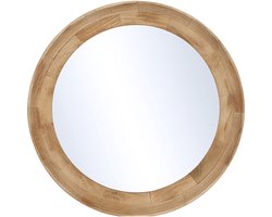 by Mooss - Spiegel - Naturel - Hout - Rond - Ø 68 cm - Minimalistisch - Scandinavisch - Trendy