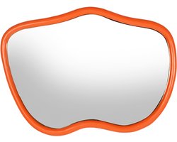 by Mooss - Spiegel - Orange - Oranje - 80x50cm - Organisch - Vrolijk - Trendy - Hip - Uniek