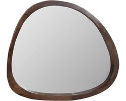 by Mooss - Spiegel - Organisch - Hout - Walnoot - Klein