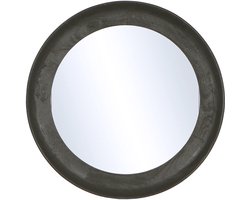by Mooss - Spiegel - Zwart - Hout - Rond - Ø 68 cm