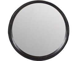 by Mooss - Spiegel - Zwart - Robuust - Opstaande rand - Ø 55 cm