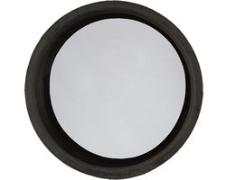 by Mooss - Spiegel - Zwart - Robuust - Opstaande rand - Ø55cm