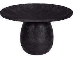 by Mooss - Tafel - Salontafel - Zwart - M - Ovale poot - Bol