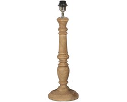 by Mooss - Tafellamp - Miami - Almond - Hout - Baluster - 50 cm