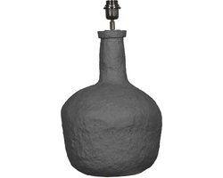 By Mooss - Tafellamp - Papier Maché - Zwart - 43 cm - Tafellampvoet - Design Lamp - Sfeerverlichting - Woonkamer