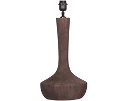 by Mooss - Tafellamp - Seattle - Umber - Hout - Donkerbruin - Mat - Robuust - 45 cm - Trendy